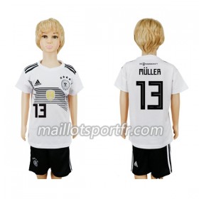 Maillot de Foot Allemagne Muller 13 Enfant Domicile Coupe du monde 2018